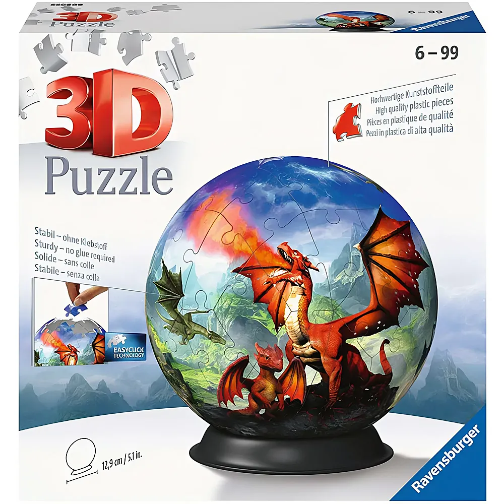 Ravensburger Puzzleball Mystische Drachen 72Teile