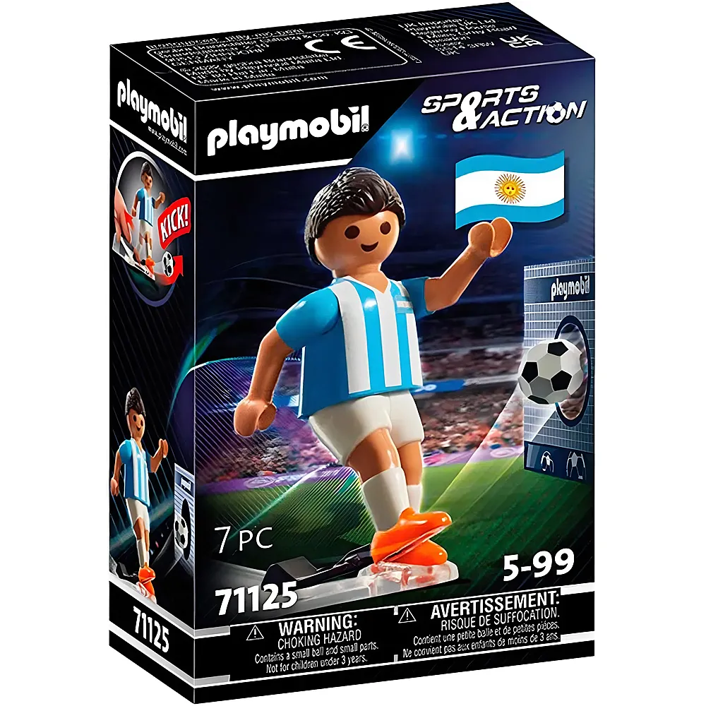 PLAYMOBIL Sports & Action Fuballspieler Argentinien 71125