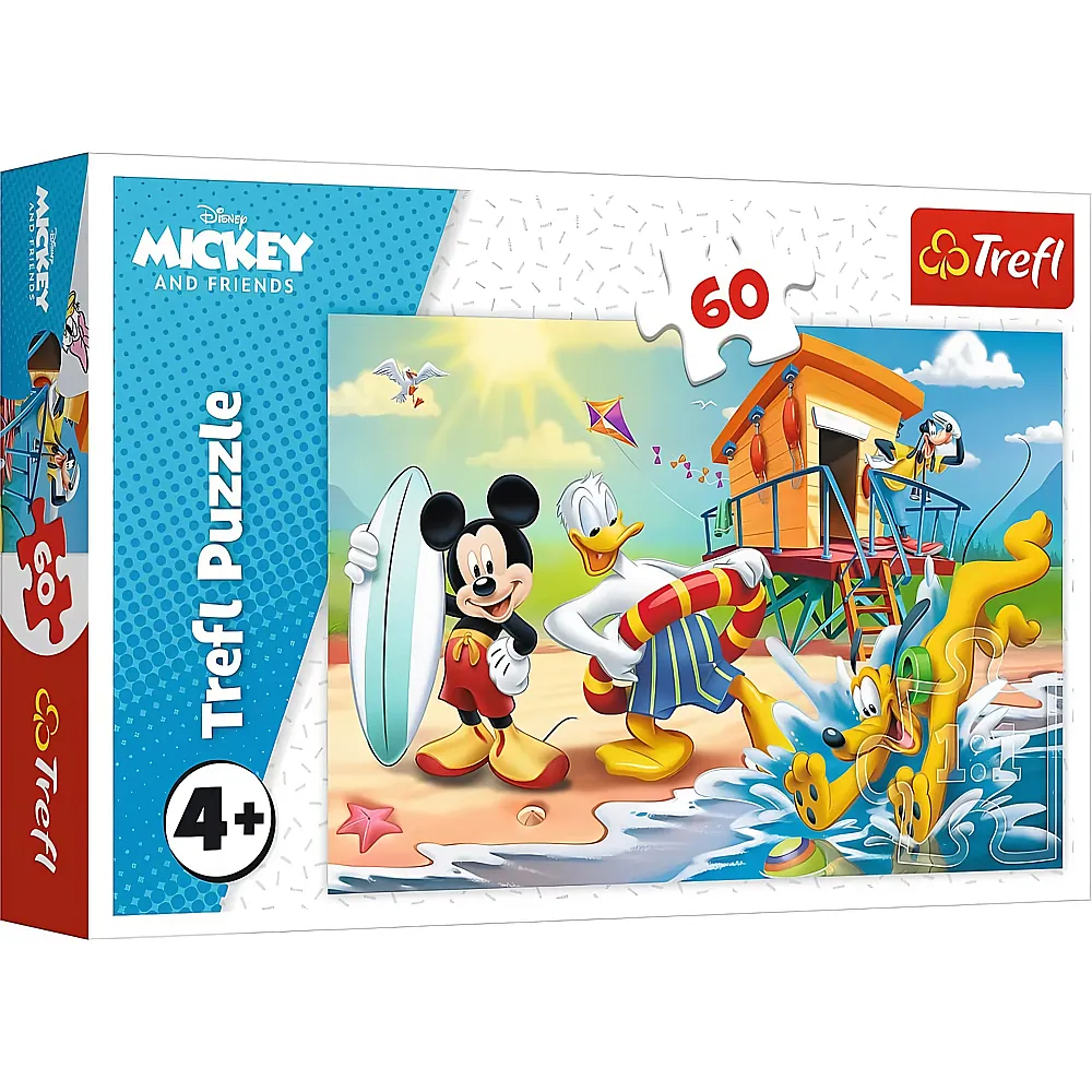 Trefl Puzzle Mickey Mouse Mickey und seine Freunde am Strand 60Teile