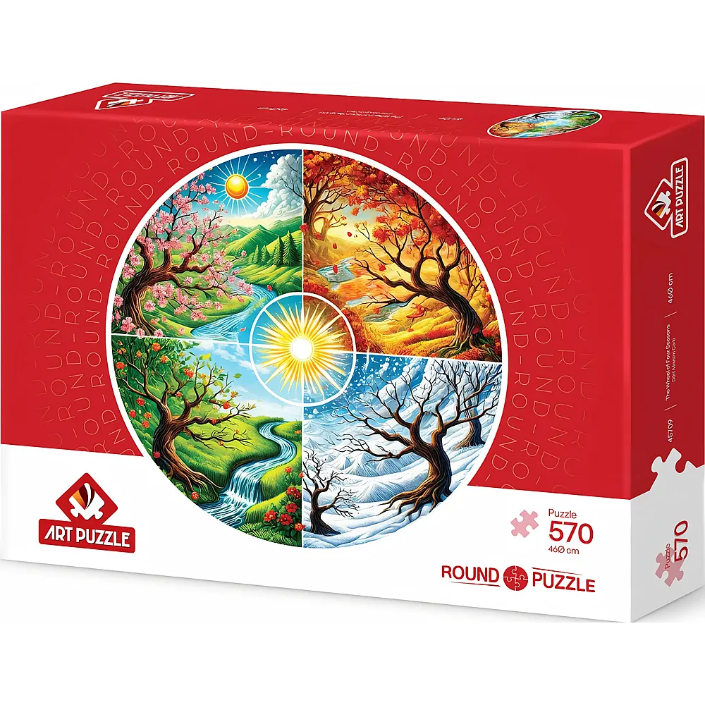 Art Puzzle Round Das Rad der Jahreszeiten - 570 Teile