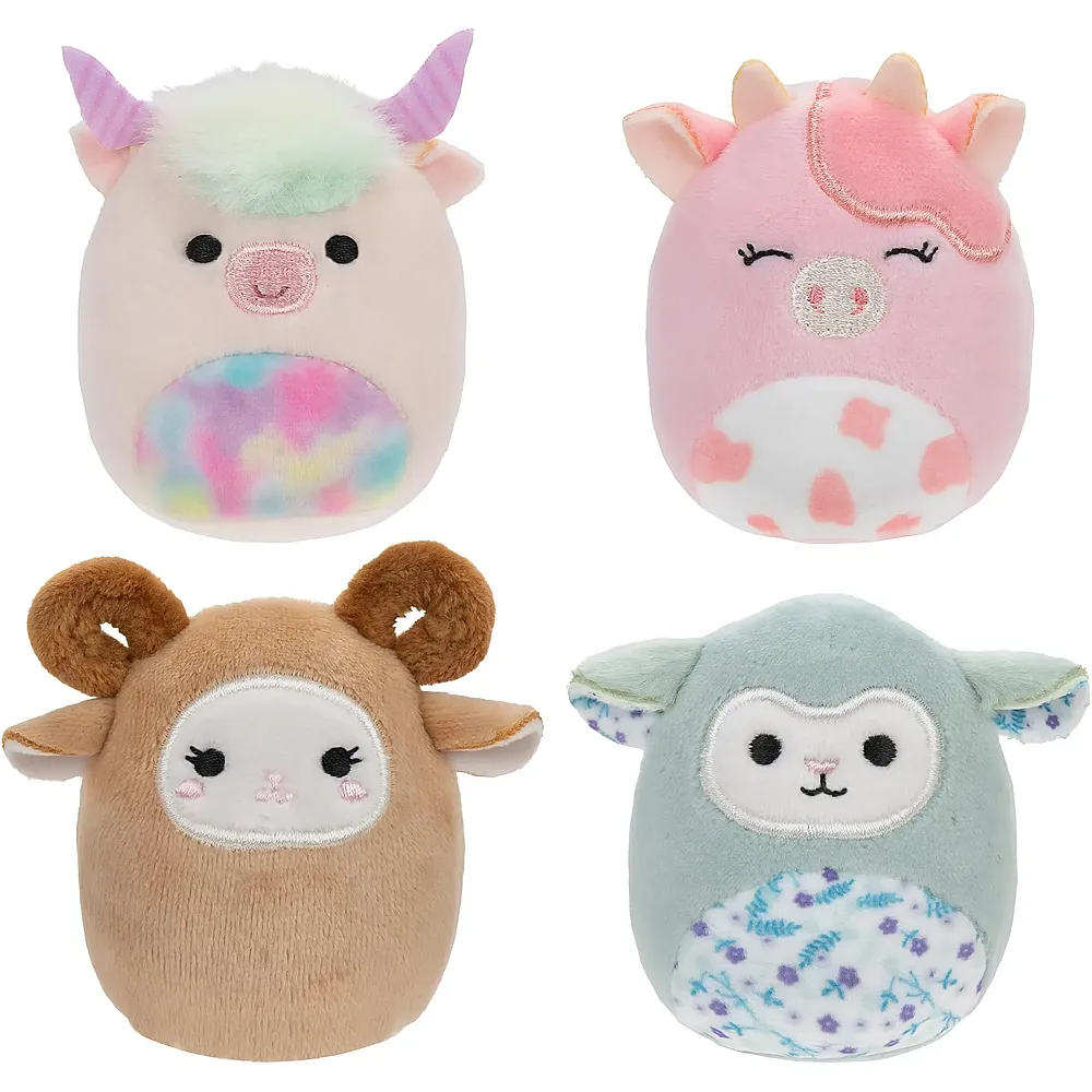 Squishmallows Squishville 4er Pack Scheunen Squad 5cm