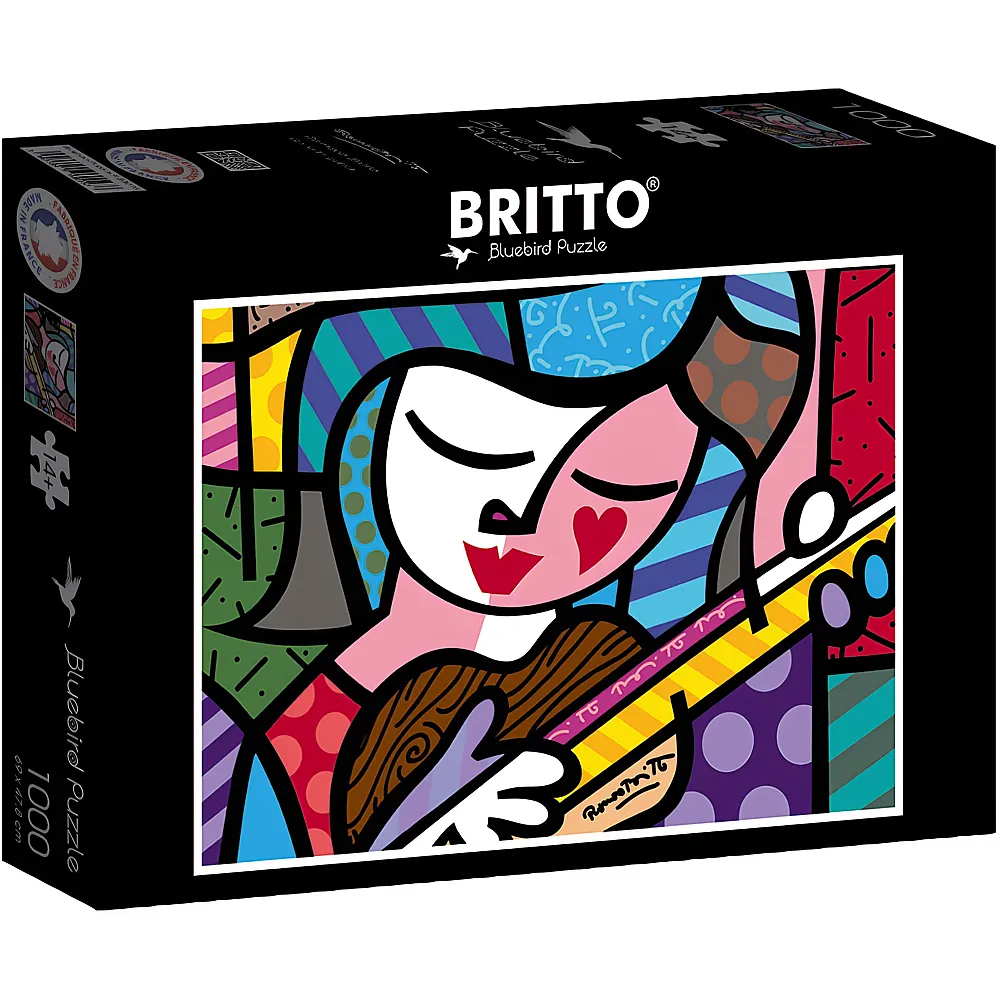 Bluebird Puzzle Romero Britto Girl with guitar 1000Teile