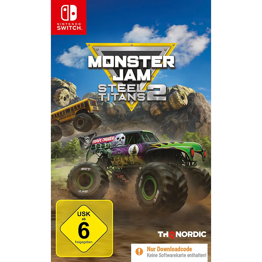 THQ Nordic Switch Monster Jam Steel Titans 2 Code in a Box