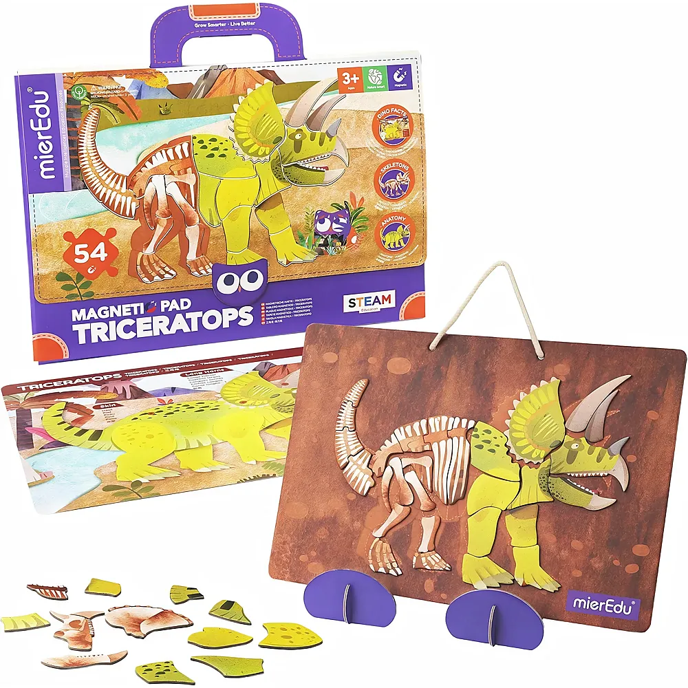 mierEdu Magnet Pad - Triceratops - Suche