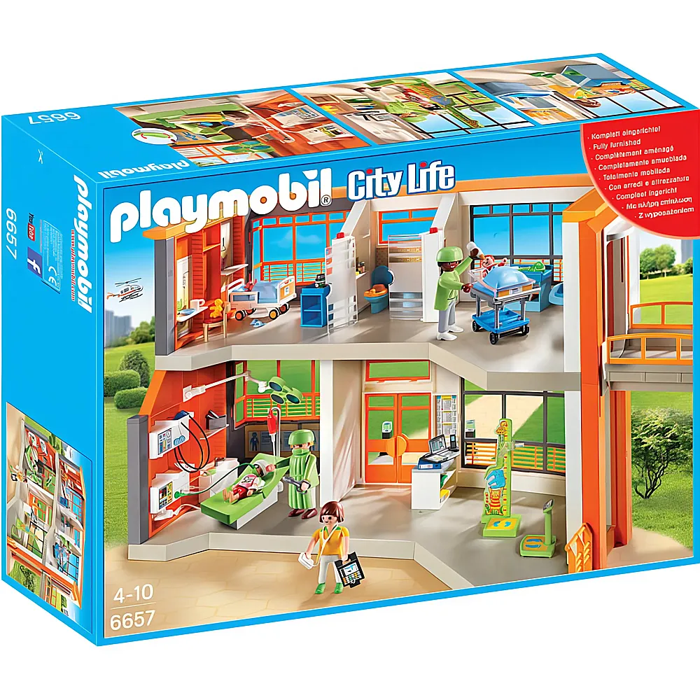PLAYMOBIL City Life Kinderklinik mit Einrichtung 6657