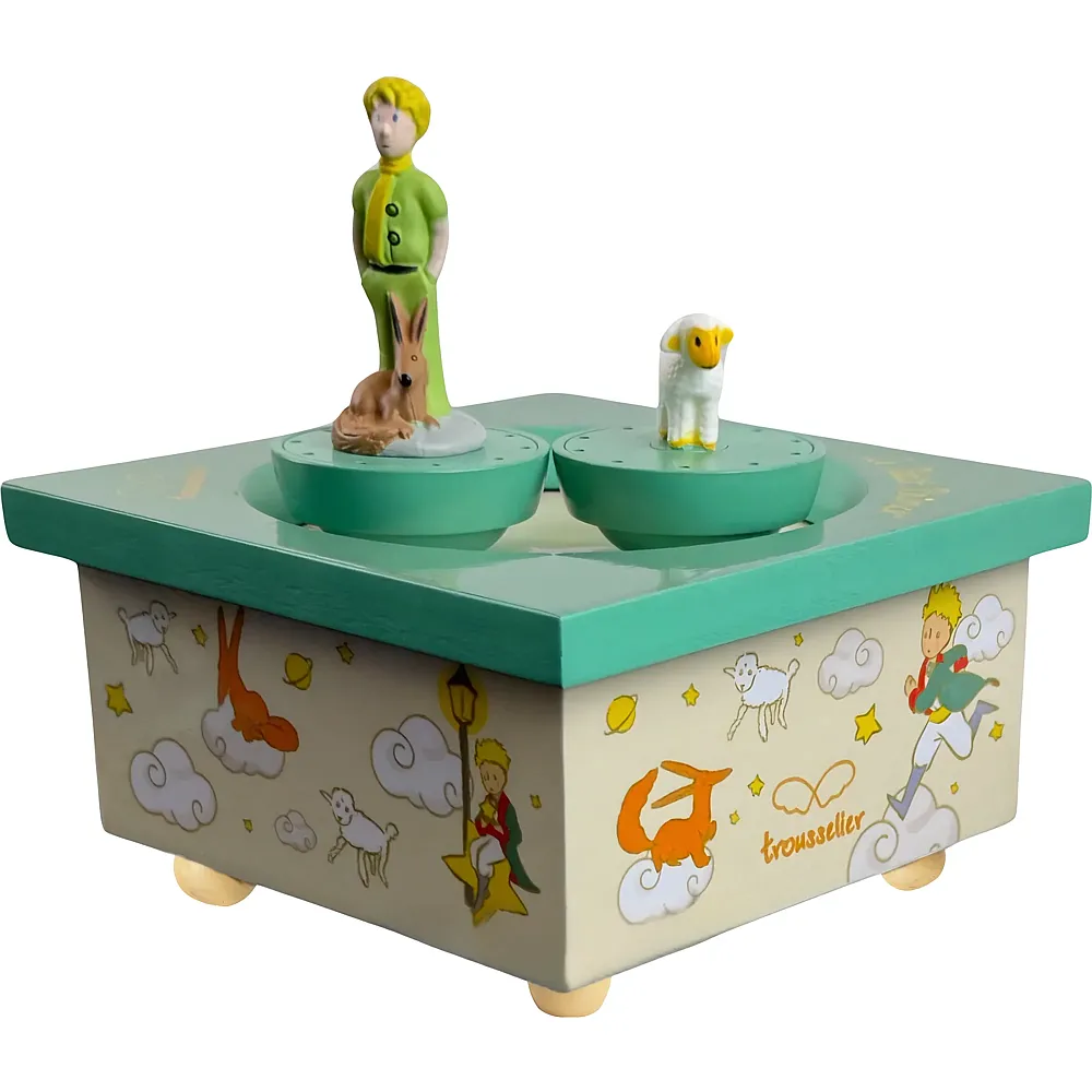 Trousselier Spieluhr tanzend Kleiner Prinz, gr�n, magnetisch