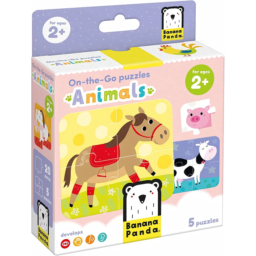 Banana Panda  Puzzle-Tiere f�r unterwegs  16-tlg.