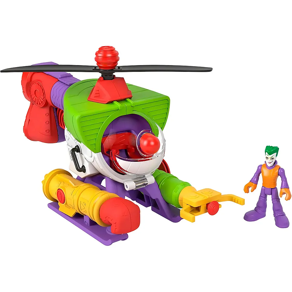 Imaginext DC Super Friends Batman 2in1-Helikopter mit Joker