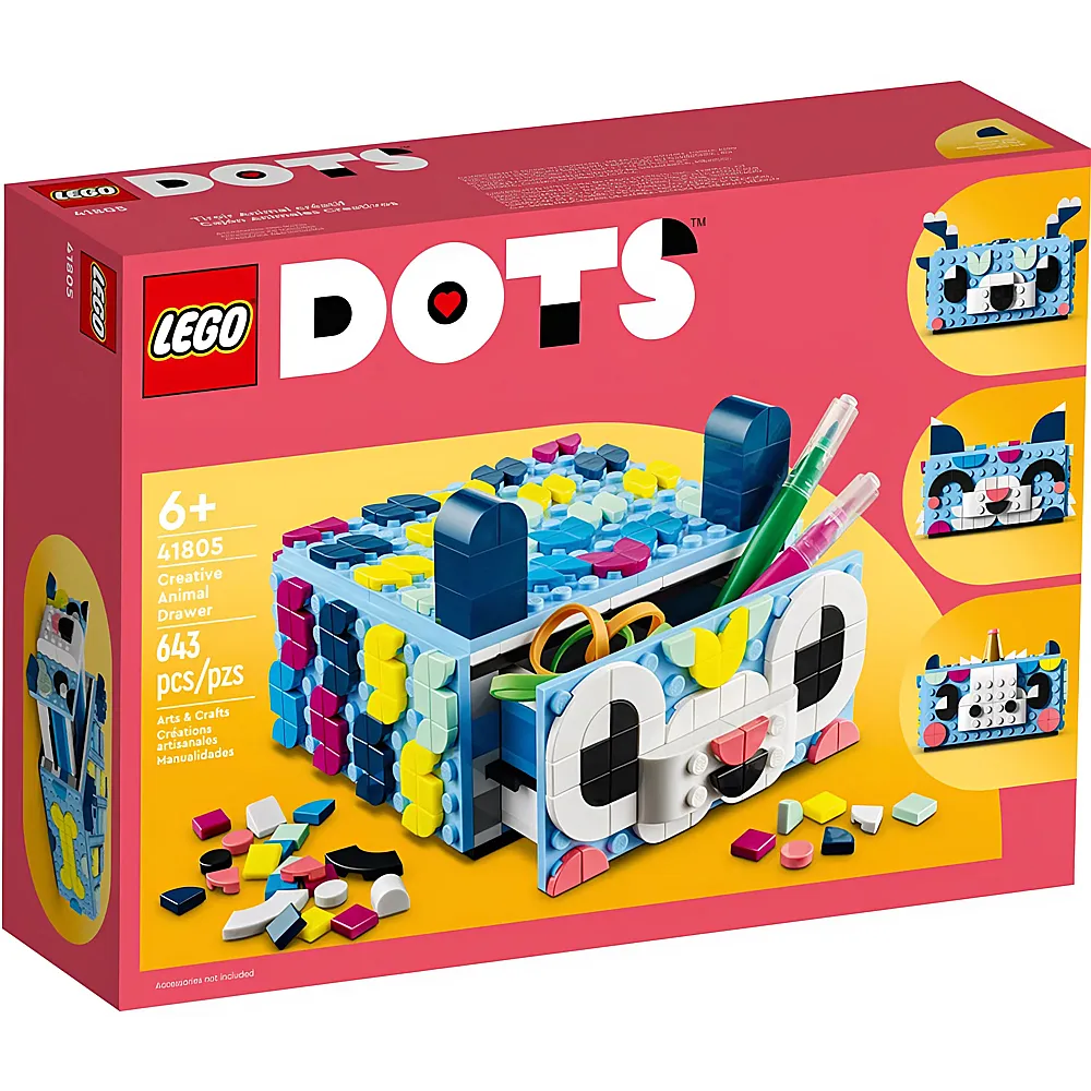 LEGO DOTS Tier-Kreativbox mit Schubfach 41805