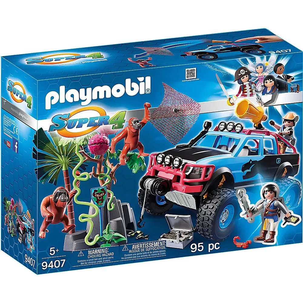 PLAYMOBIL Super4 Monster Truck mit Alex und Rock Brock 9407