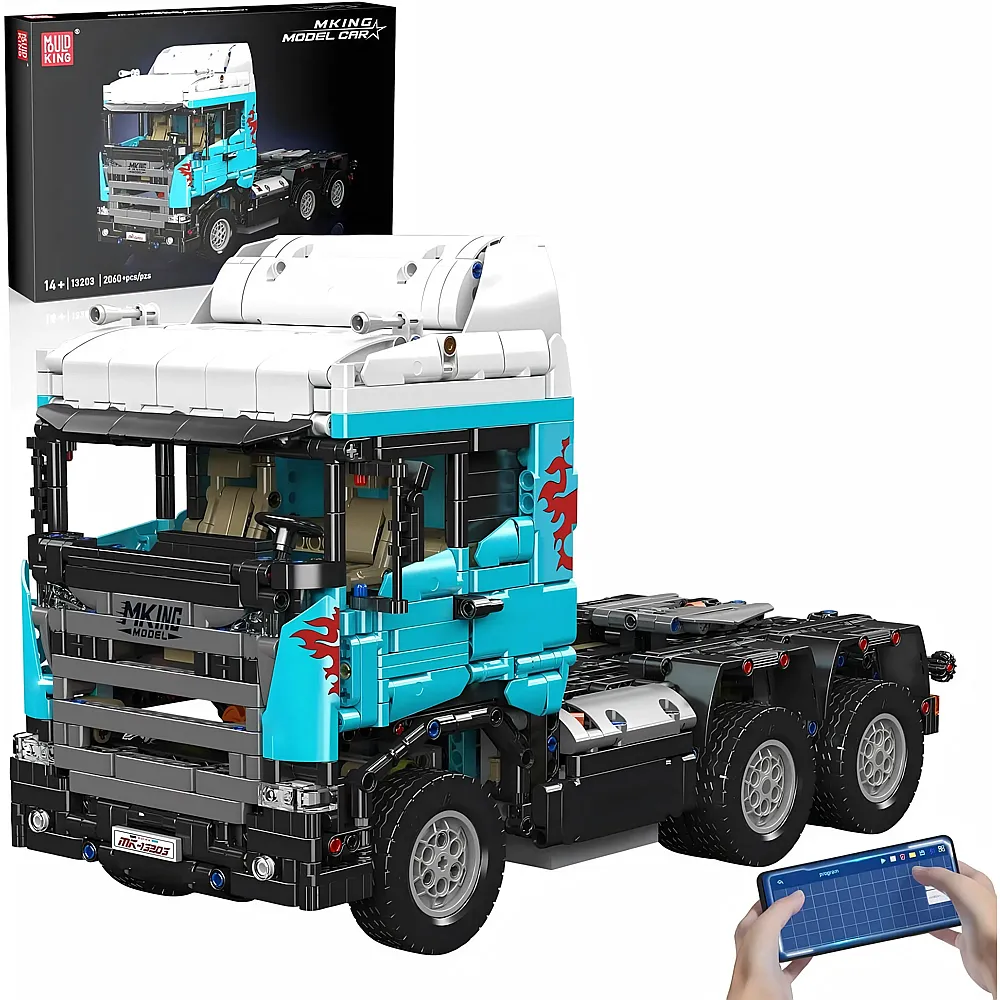 meinspielzeug - Mould King Model Cars Ferngesteuerter LKW SCA 13203 | Klemmbausteine Fahrzeuge