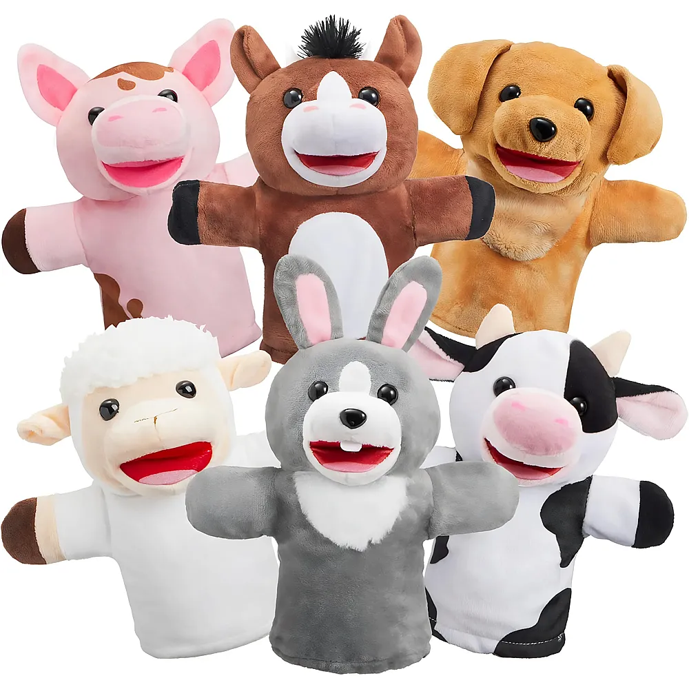 Joyin Tier-Handpuppen - 6 Teile