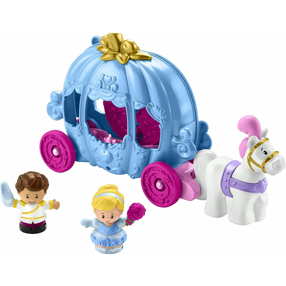Fisher-Price Little People Disney Princess Cinderellas magische Kutsche mit Spielfiguren
