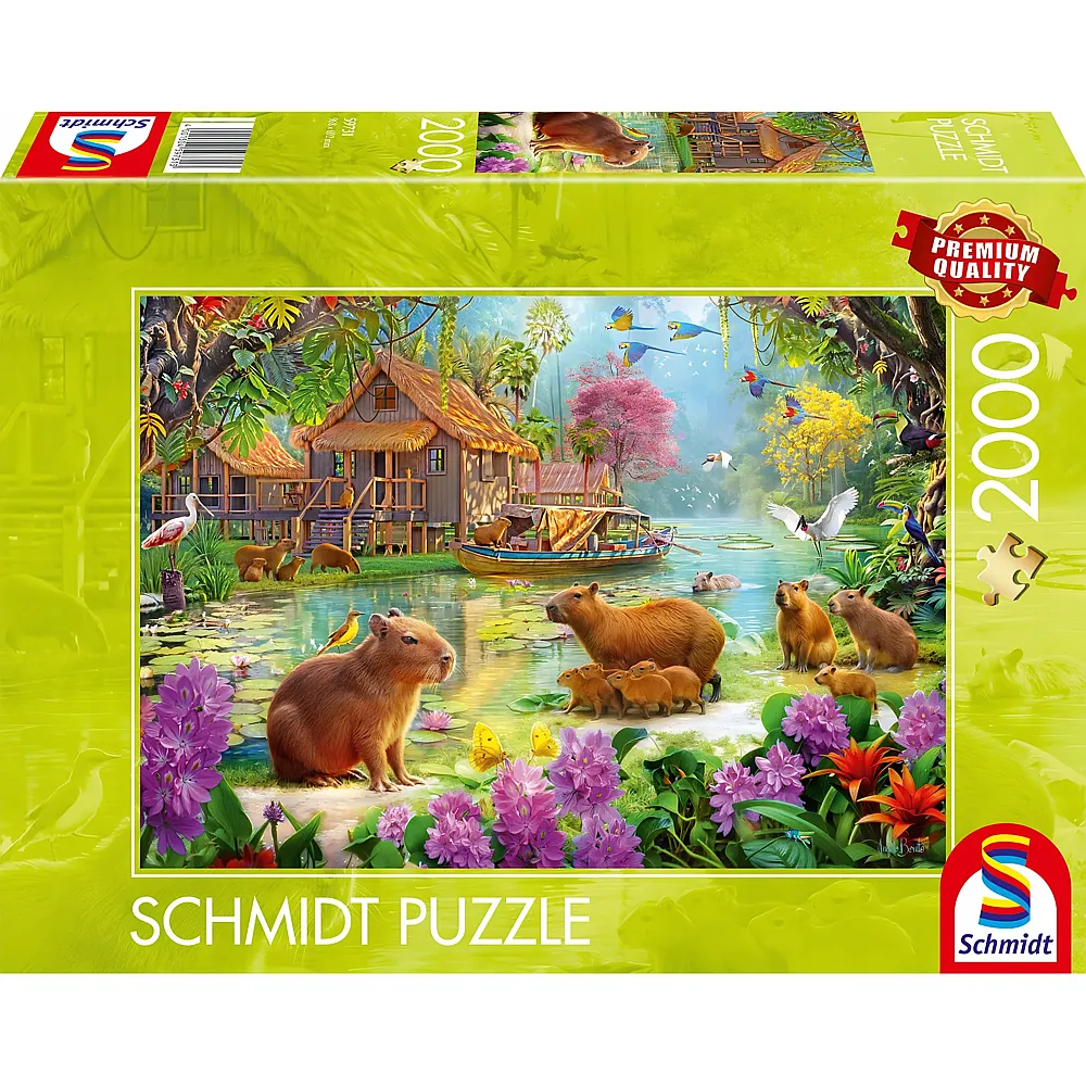 Schmidt Puzzle Oase der Capybaras - 2000 Teile