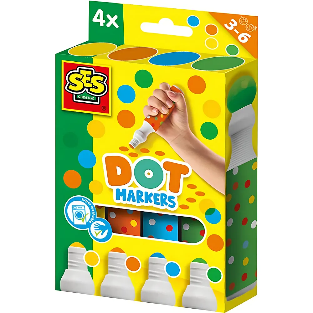 meinspielzeug - SES Kreativ Dot-Marker f�r Kinder | Farbe & Kreide