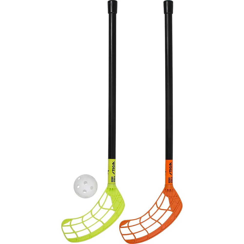 Stiga Unihockey Set Rookie Star 2 Schl�ger mit Ball Schaftl�nge 55 cm