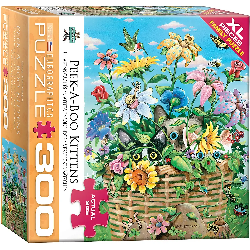Eurographics Puzzle Versteckte K�tzchen - 300 Teile - Puzzle 105-300 Teile