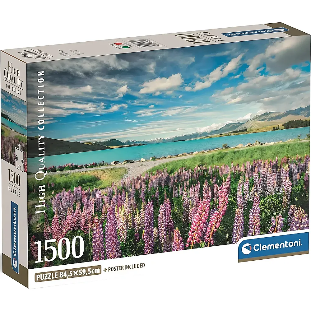 Clementoni Puzzle Lupine am Lake Tekapo - 1500 Teile
