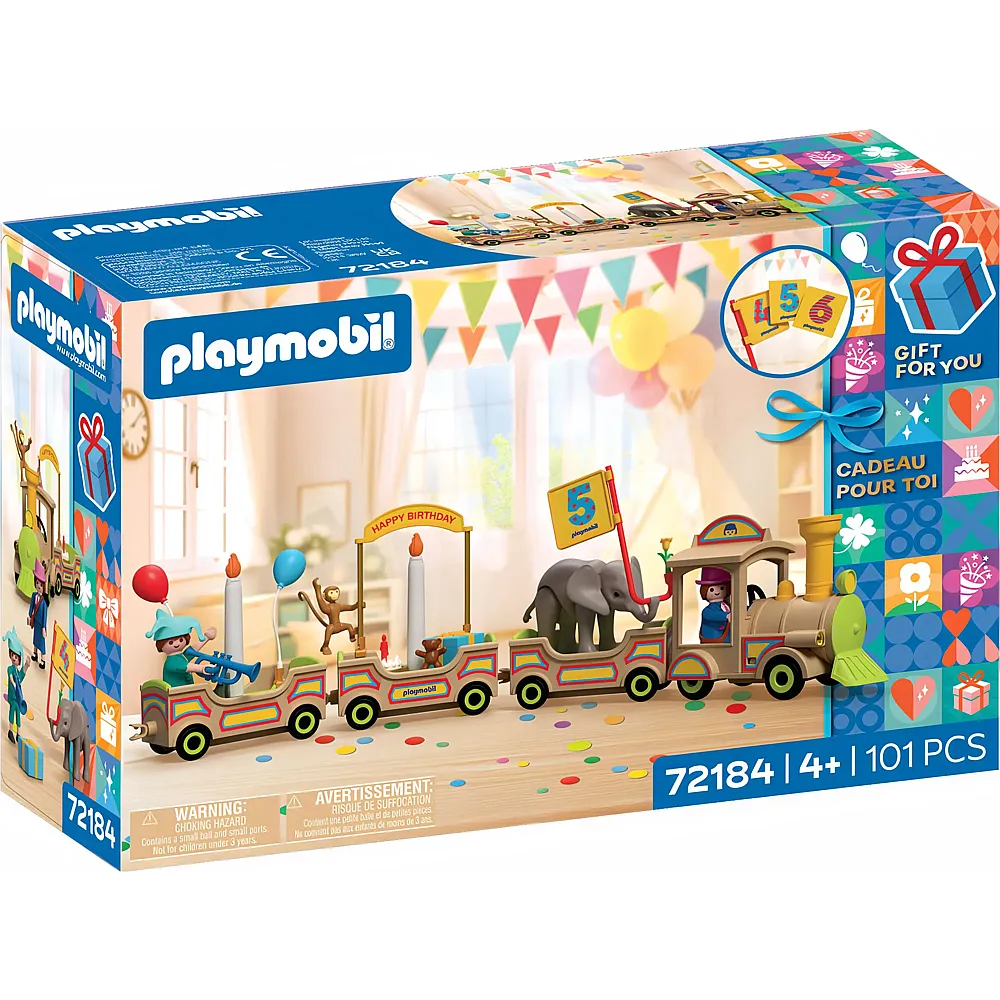 PLAYMOBIL Geburtstagszug 72184