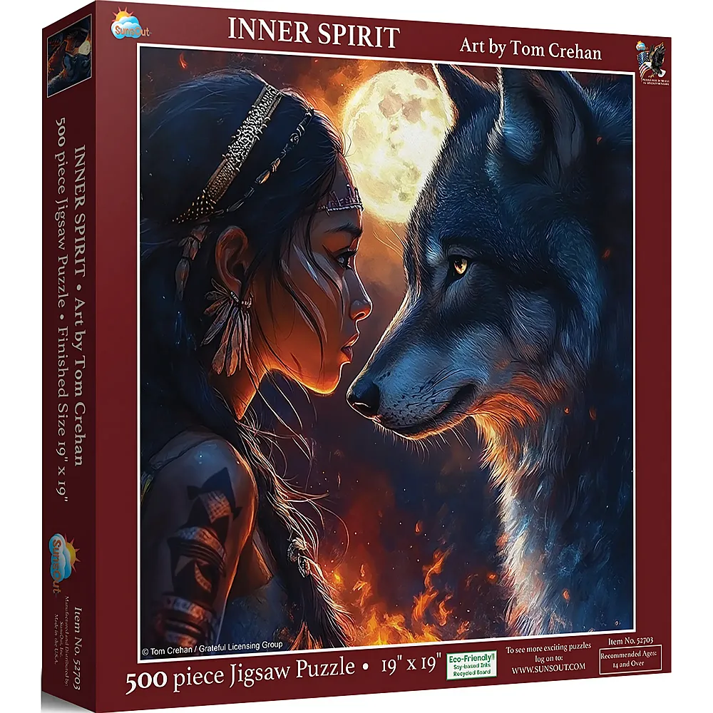 SunsOut Puzzle Tom Crehan Innerer Geist - 500 Teile