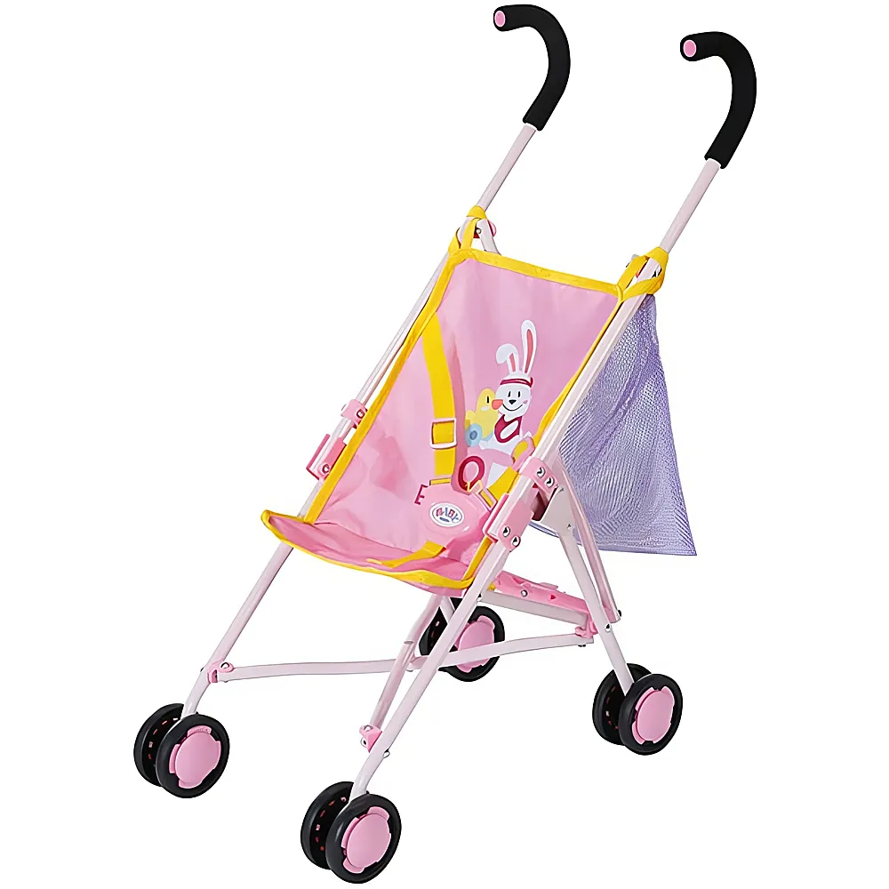 Cochecito De Muñecas Baby Born - Plegable, Con Arnés De Seguridad, Altura De Manillar Ajustada Para Niños Pequeños, Ideal Para Jugar A Pasear