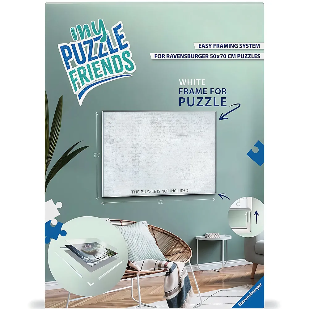 Ravensburger Puzzle Rahmen weiss - 1000 Teile | Puzzlezubeh�r