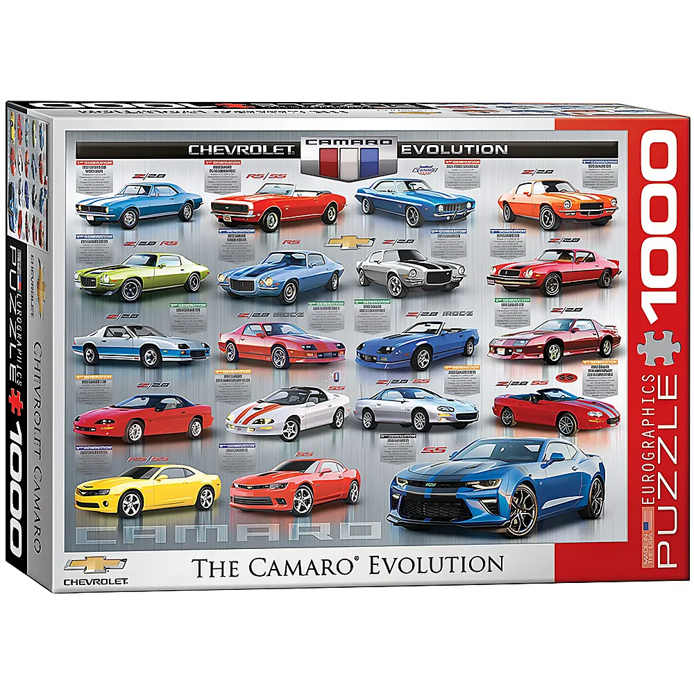 Eurographics Puzzle Chevrolet The Camaro Evolution 1000Teile