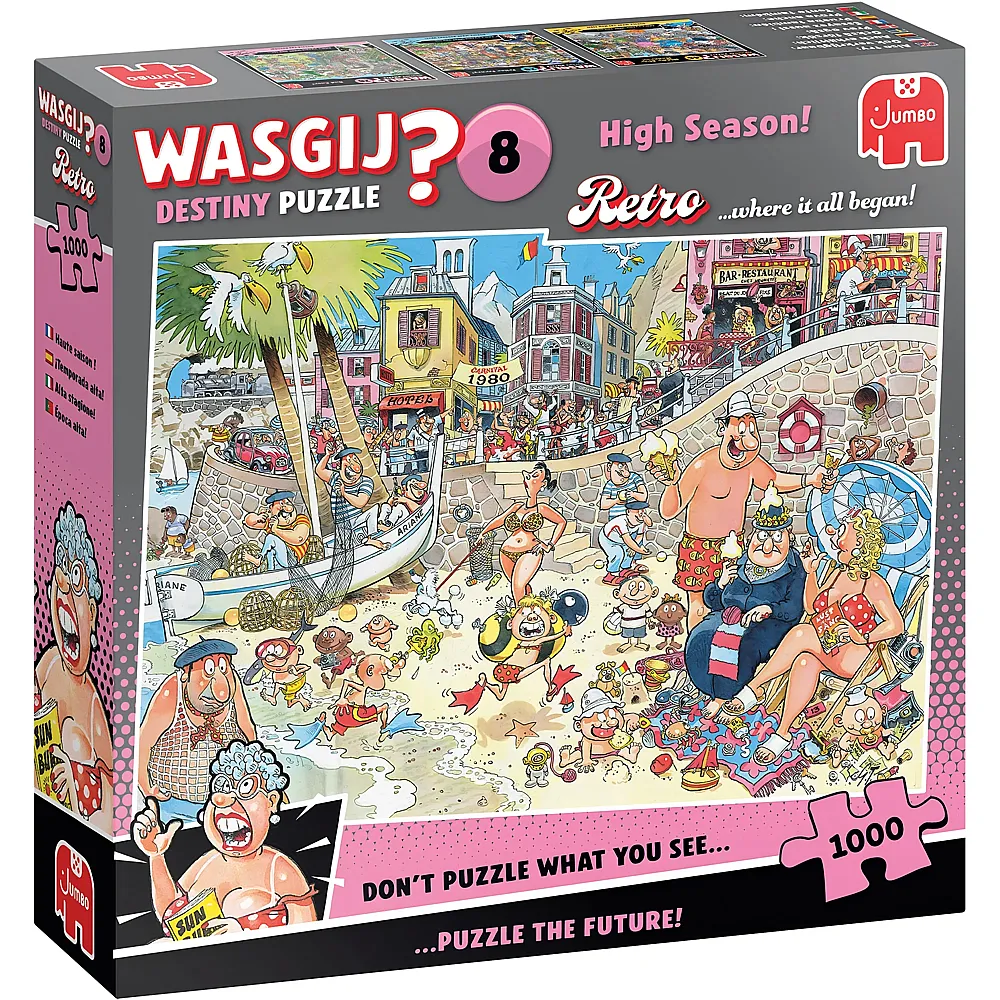 meinspielzeug - Jumbo Puzzle WASGIJ Retro Destiny 8 High Season 1000Teile | Puzzle 1000 Teile