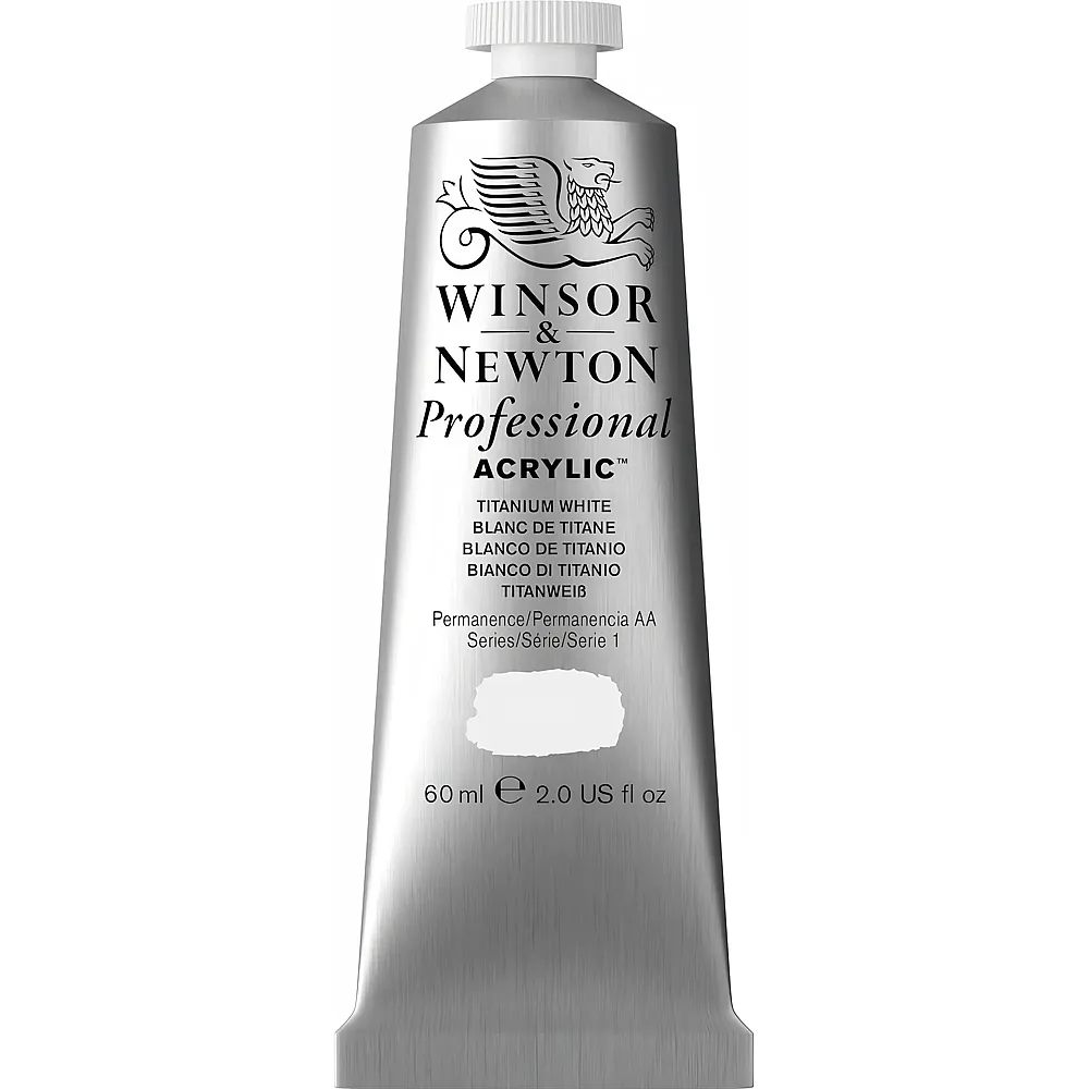 Winsor & Newton Professional Acrylic Acrylfarbe Titanweiss - 60 ml