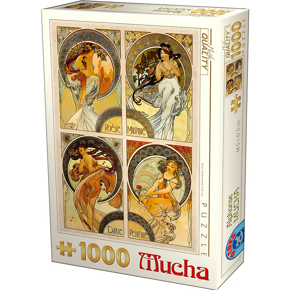 DToys Puzzle Mucha - 1000 Teile