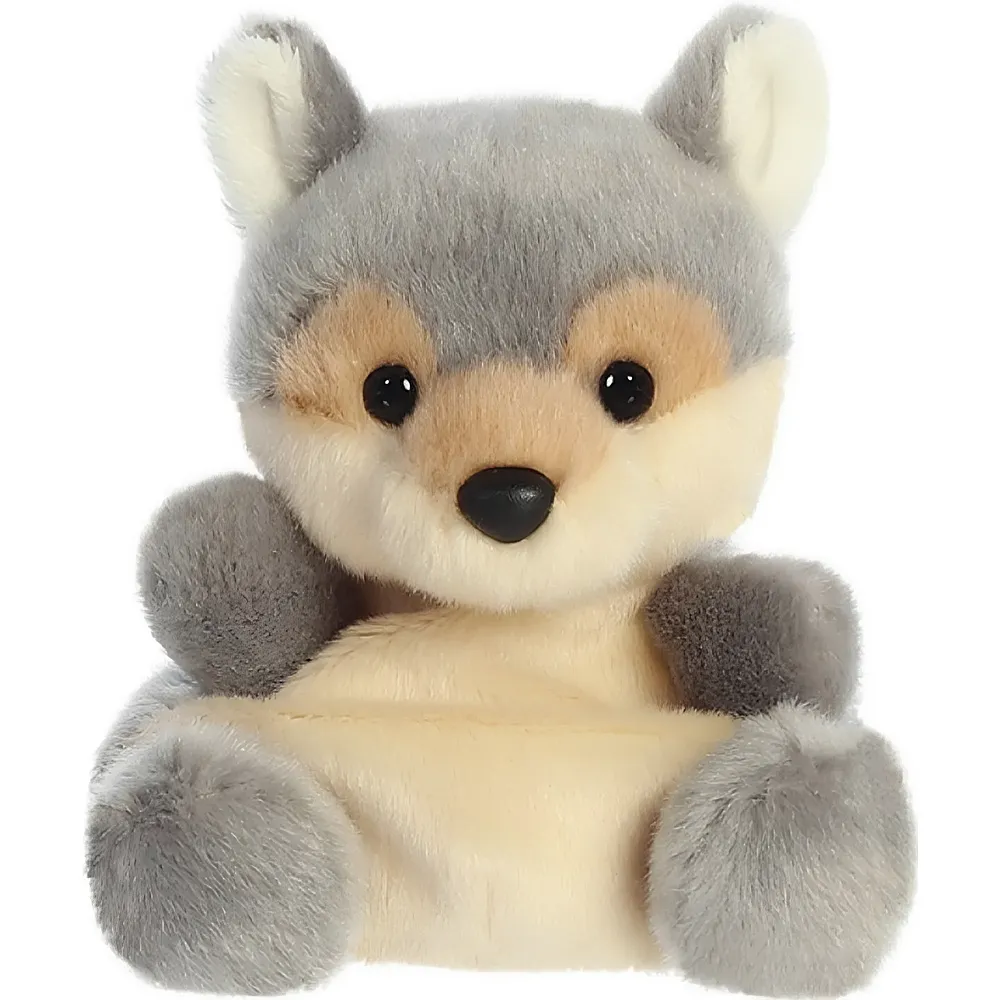 meinspielzeug - Aurora Palm Pals Lucian der Wolf 13cm | Waldtiere Pl�sch