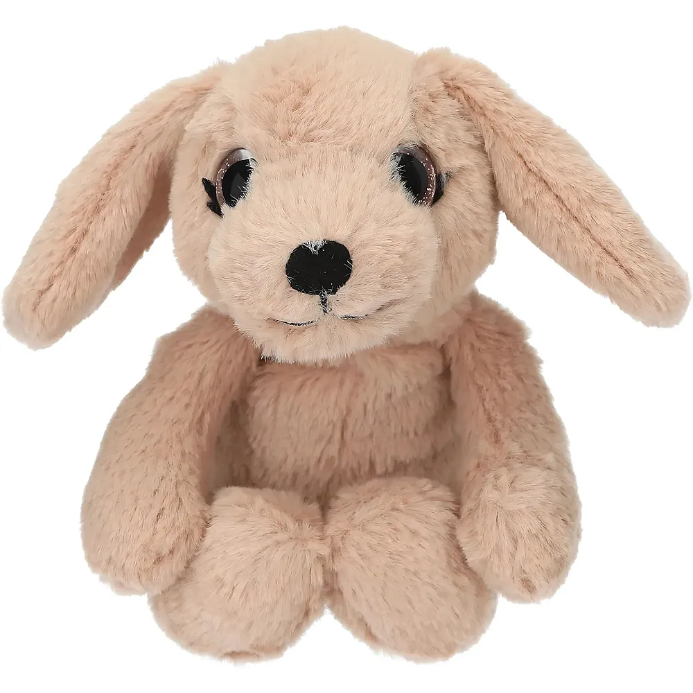 Depesche Snukis Hund mit Spitzen Ohren Hellbraun 18cm