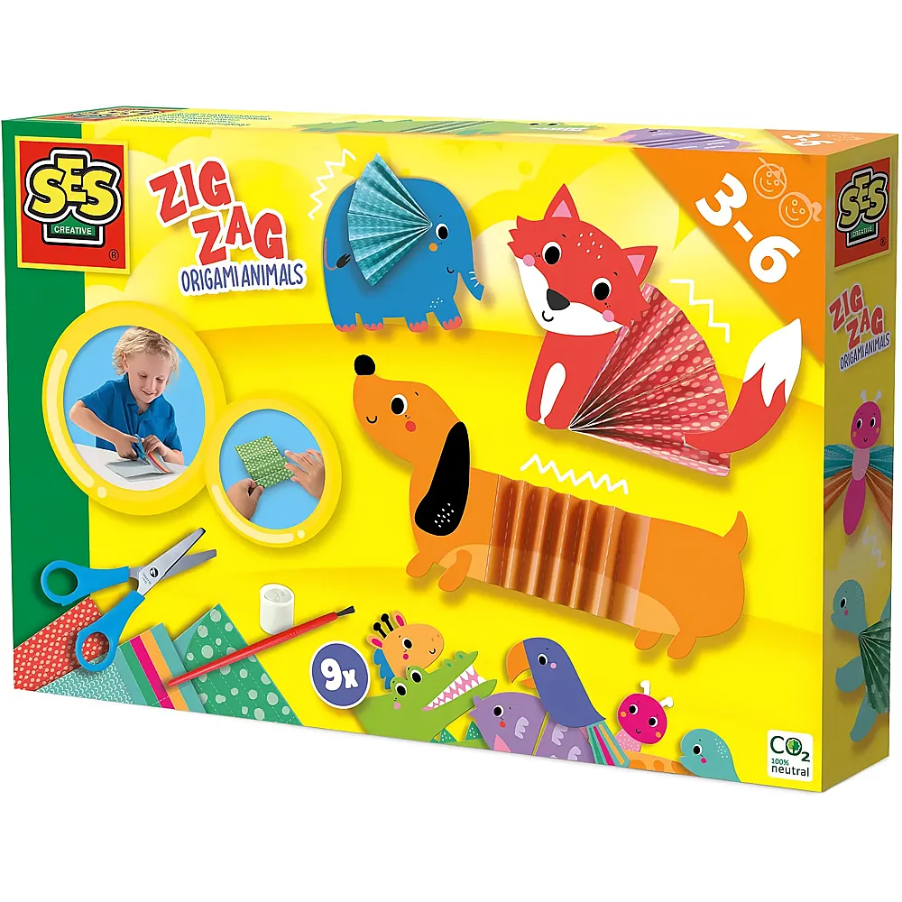SES Zickzack-Origami-Tiere