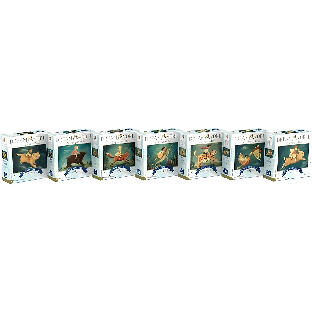New York Puzzle Company 6 Puzzles - Dream World - Collector's Set