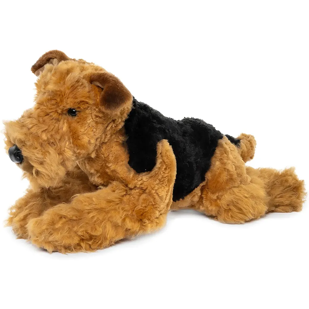 Unitoys Airedale Terrier liegend - 43 cm - Hunde Pl�sch
