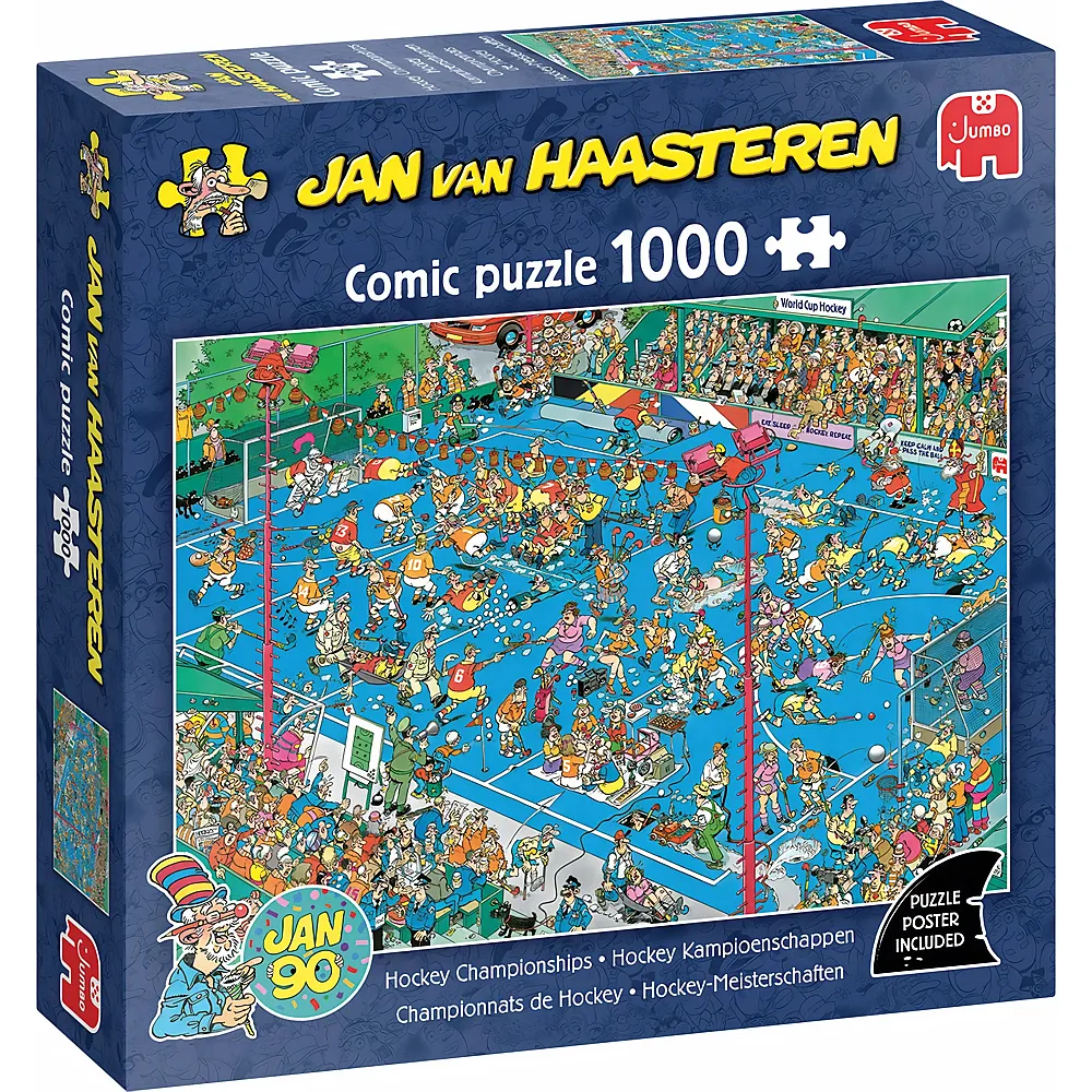 meinspielzeug � Jumbo Puzzle Jan van Haasteren, Hockey-Meisterschaften - 1000 Teile | Puzzle 1000 Teile