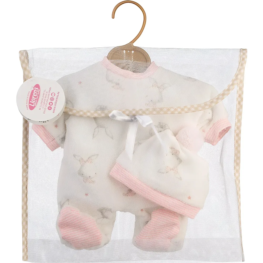 Llorens Pyjamaset Hschen Pink 32cm | Puppenkleider
