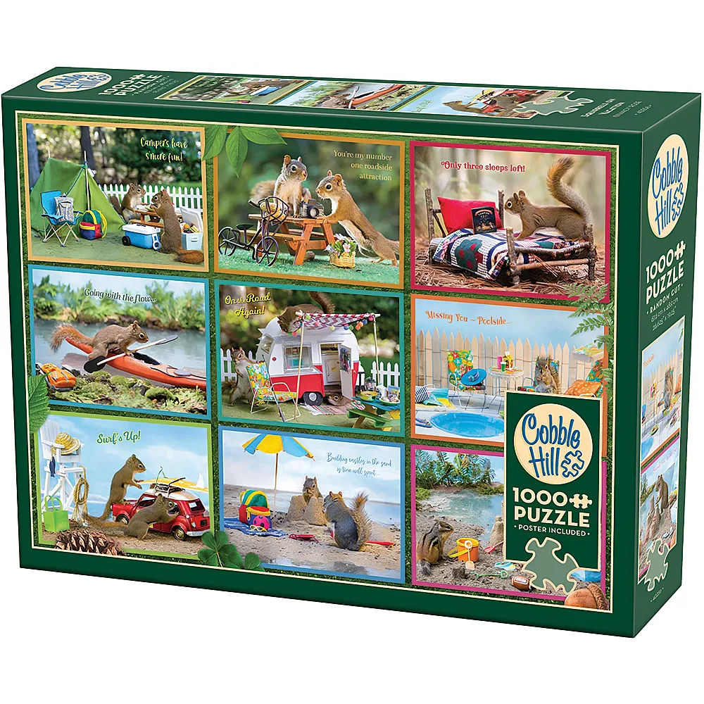 Cobble Hill Puzzle Eichh�rnchen im Urlaub - 1000 Teile