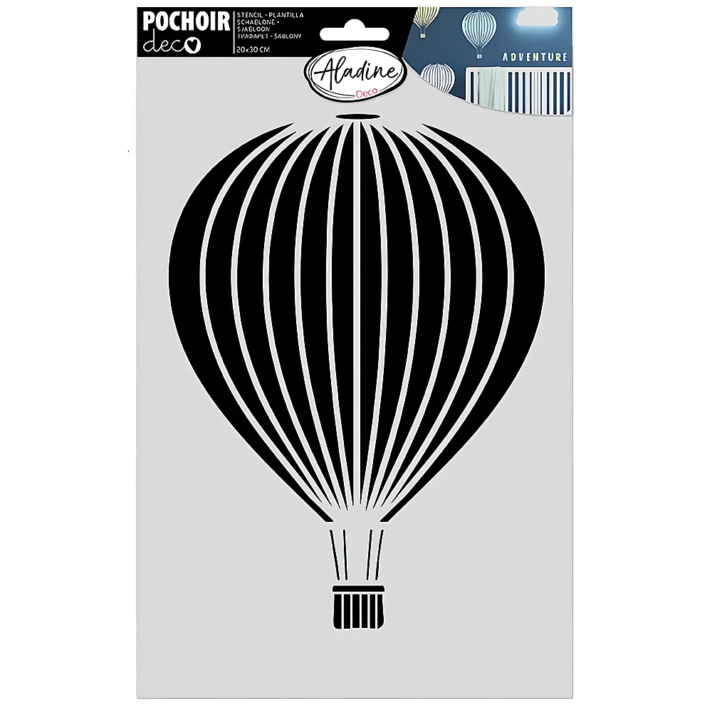 Aladine Pochoir deco Schablone Luftballon | Malsets