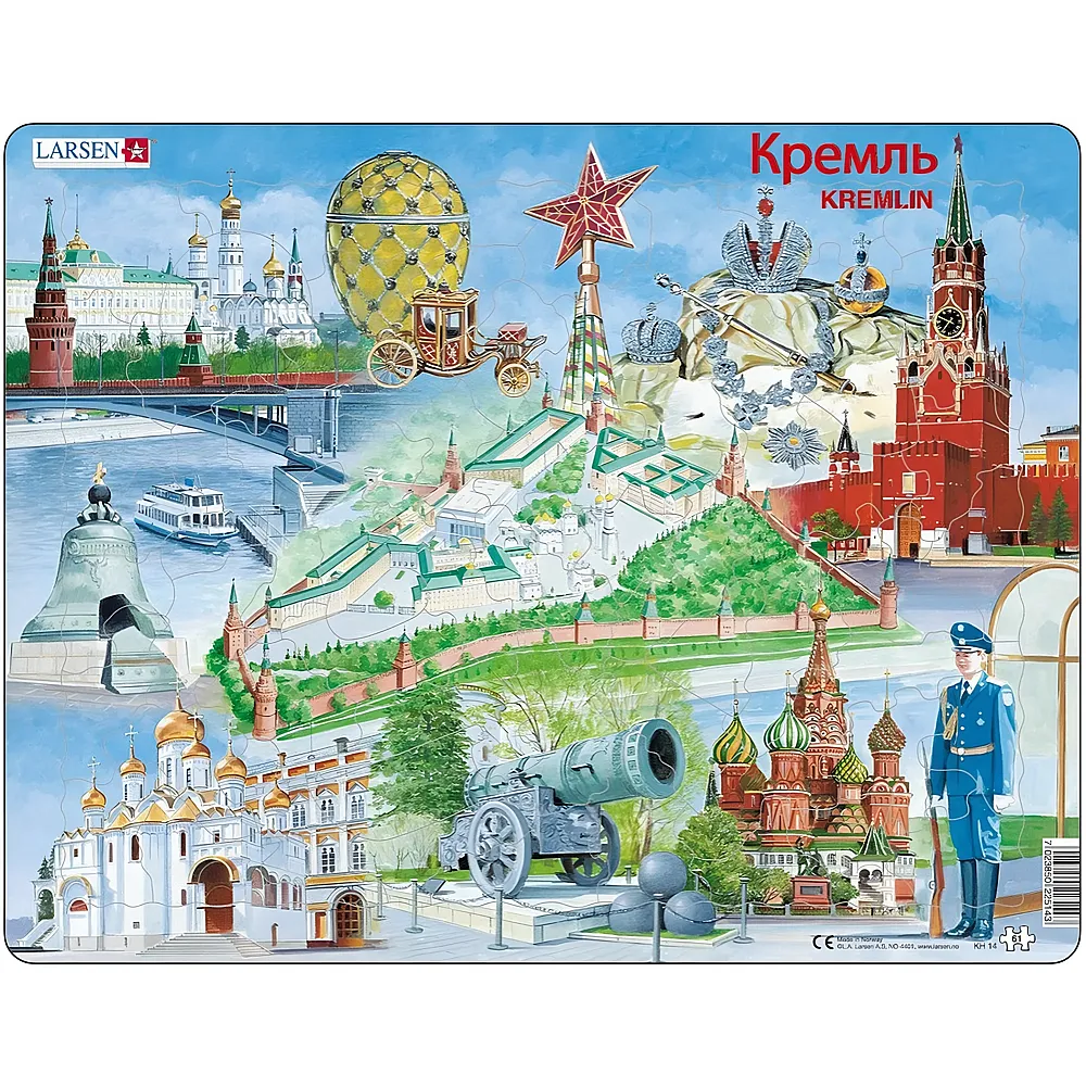 Larsen Puzzle Der Kreml - 61 Teile - Rahmenpuzzle
