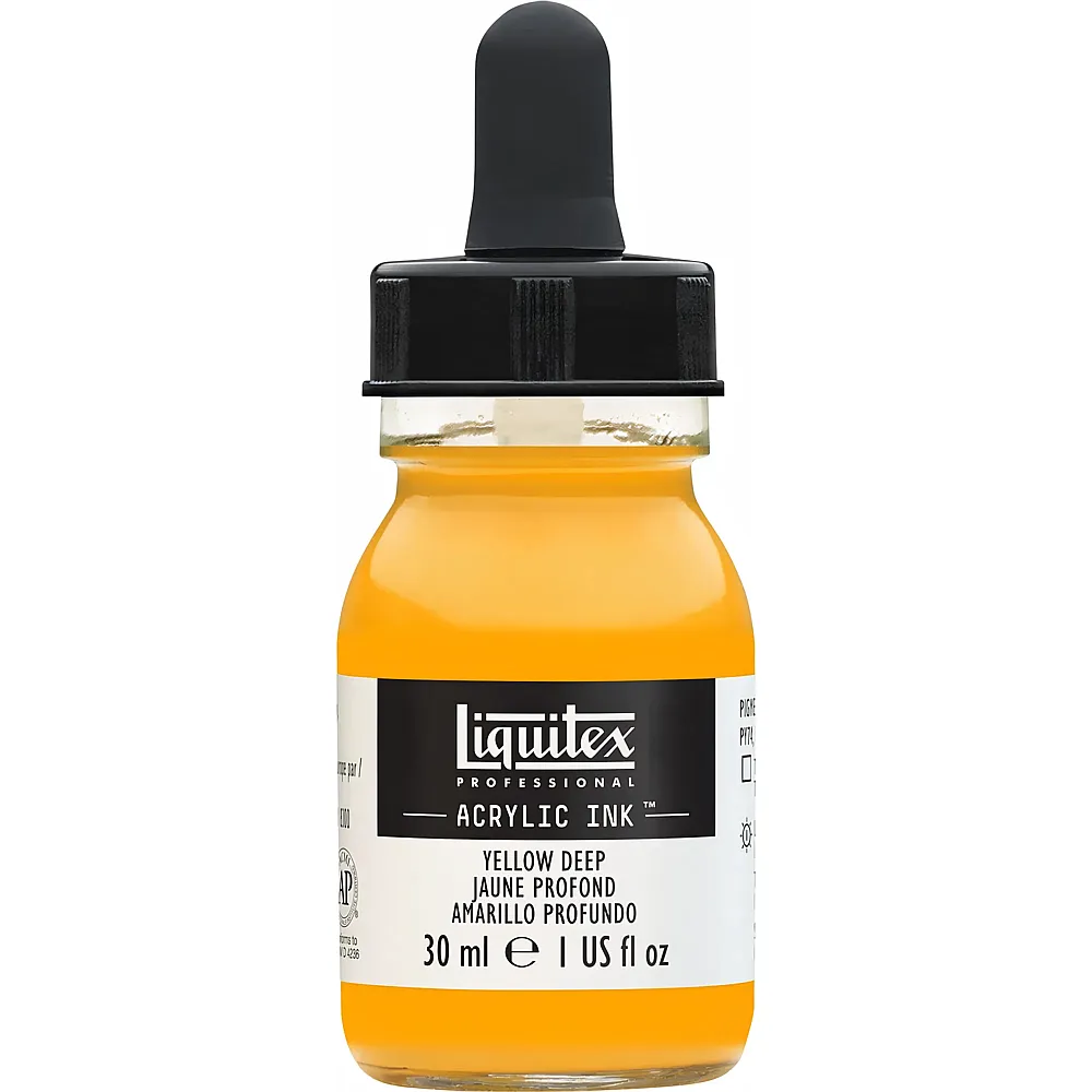 Liquitex Lqx Prof. Acrylic Ink Dunkelgelb - 30 ml - Farbe & Kreide