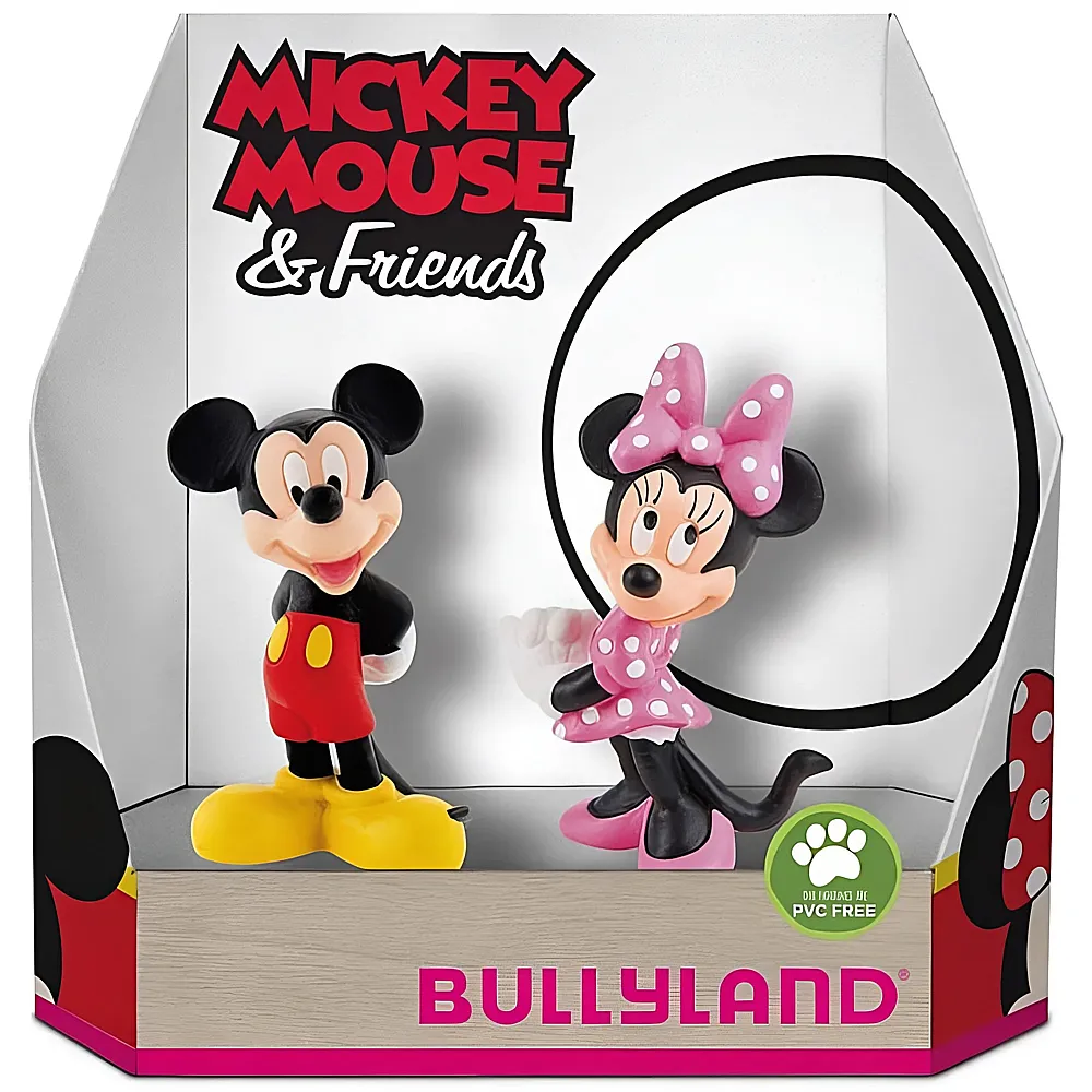 Bullyland Comic World Mickey Mouse und Minnie 2Teile | Lizenzfiguren