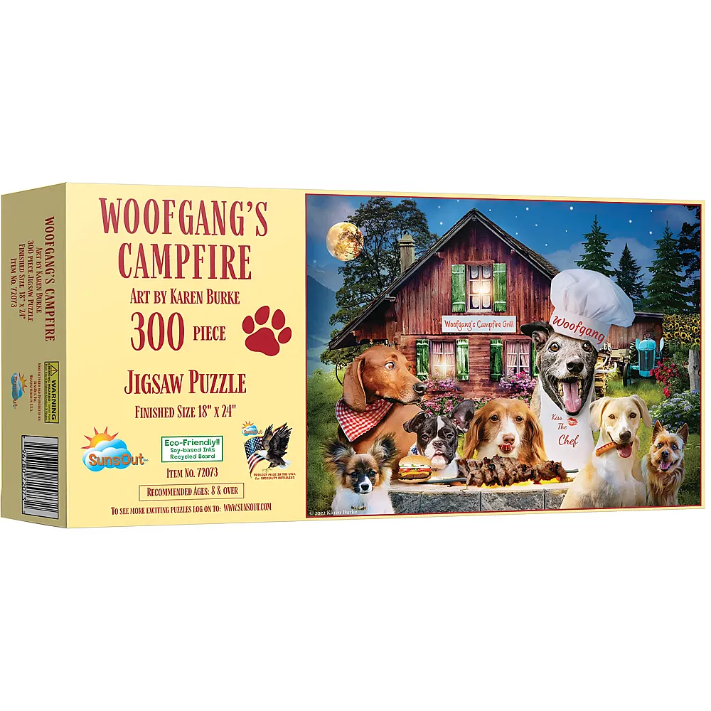 SunsOut Puzzle Karen Burke Wolfgangs Lagerfeuer - 300 Teile