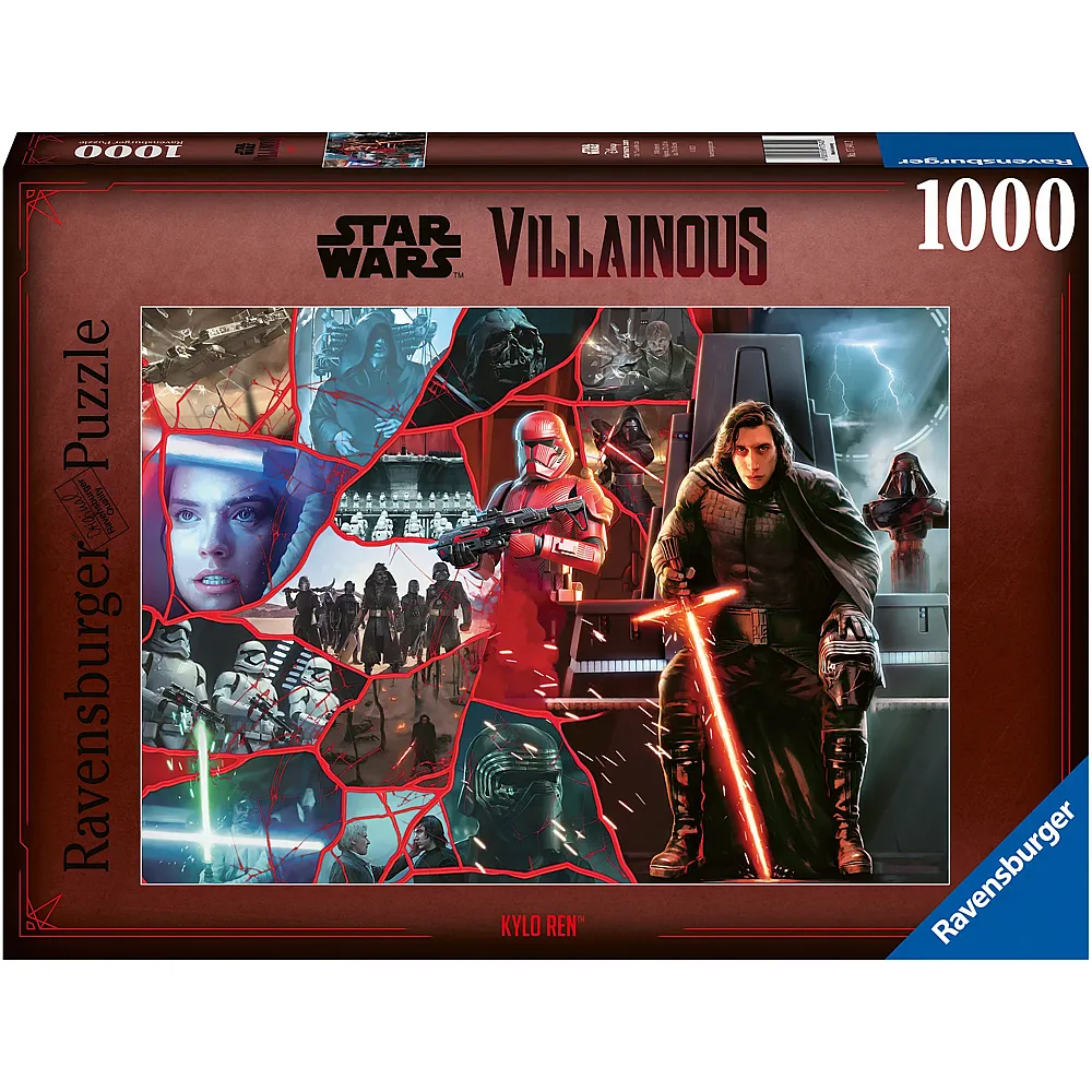 Ravensburger Puzzle Star Wars Villainous: Kylo Ren 1000Teile