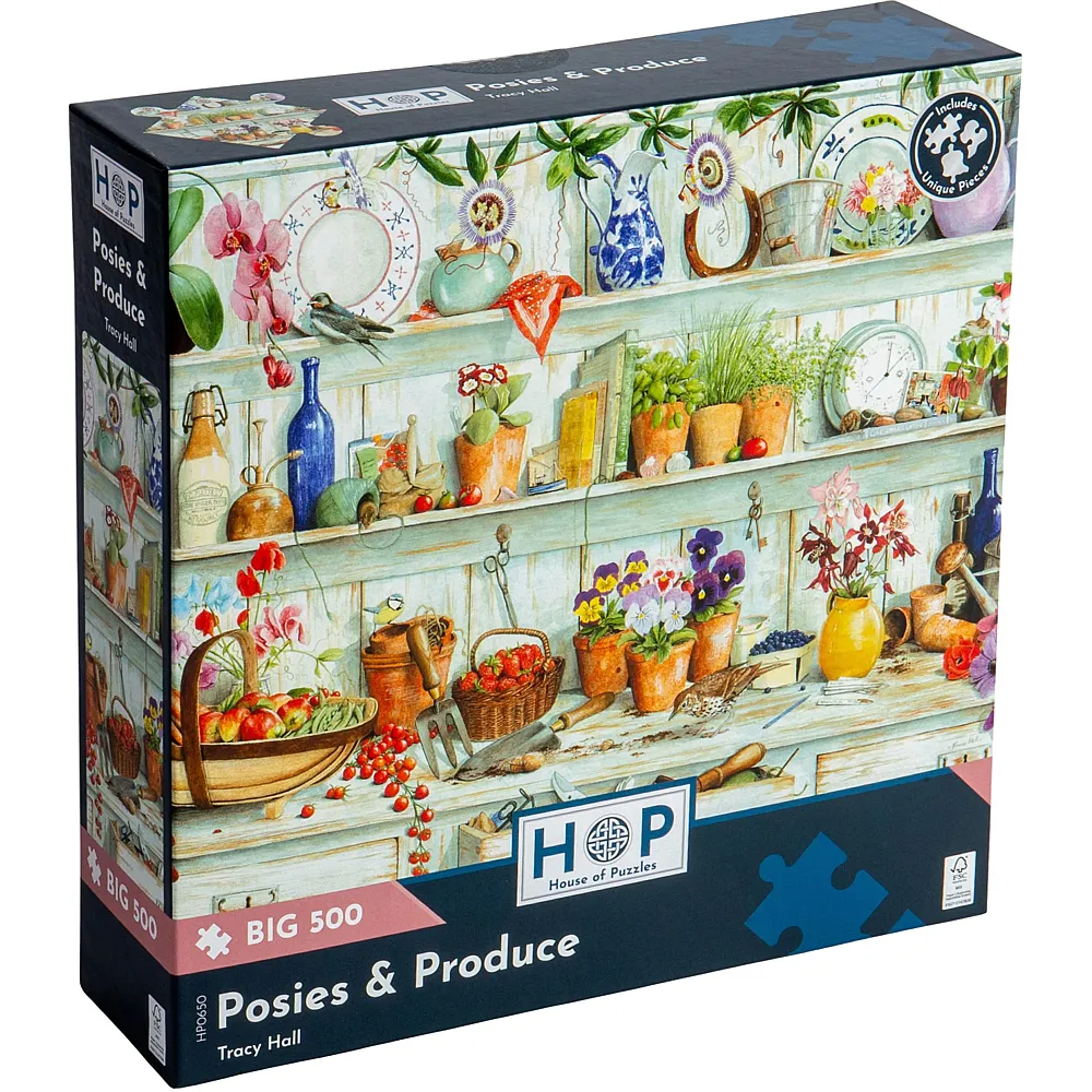 HOP - House of Puzzles Str�usse, Obst & Gem�se 500Teile