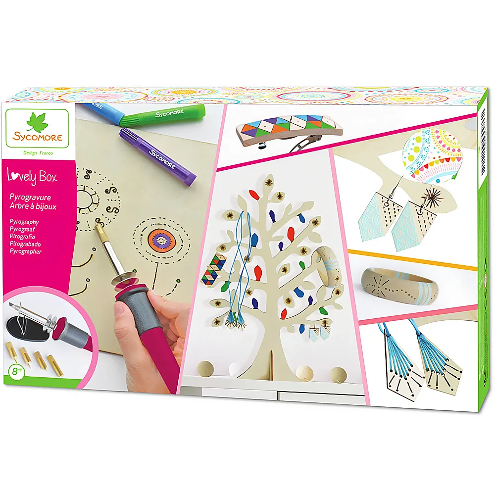 Sycomore Lovely Box Holzbrennset Schmuckbaum | Werken & S�gen