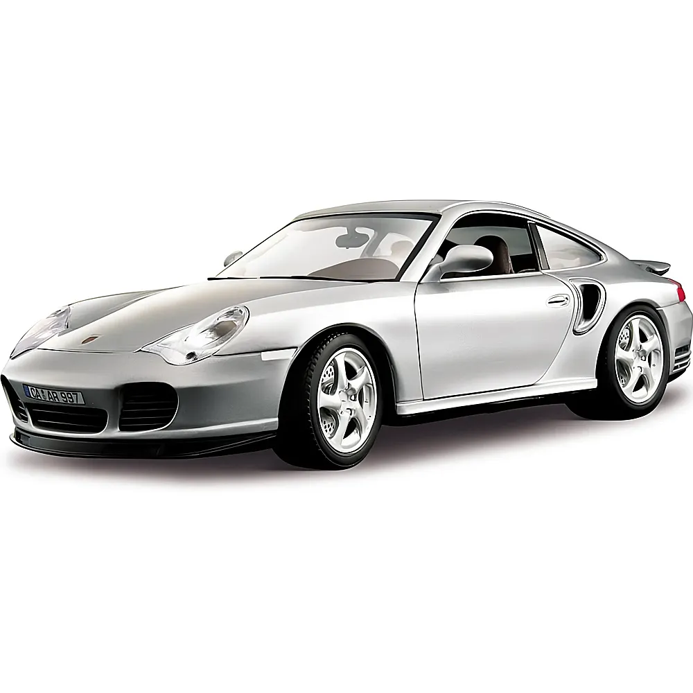Bburago 1:18 Porsche 911 Turbo Silber | Die-Cast Modelle