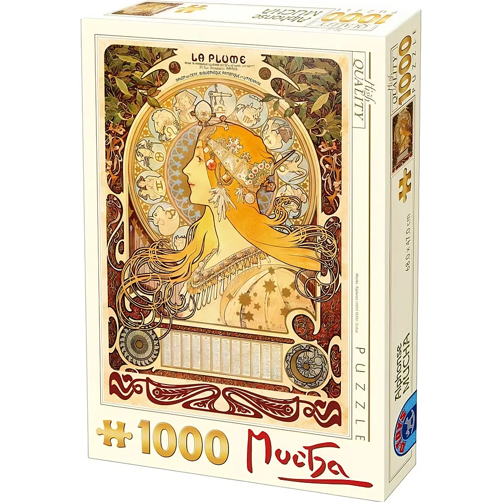 DToys Puzzle Mucha Alphonse Sternzeichen - 1000 Teile