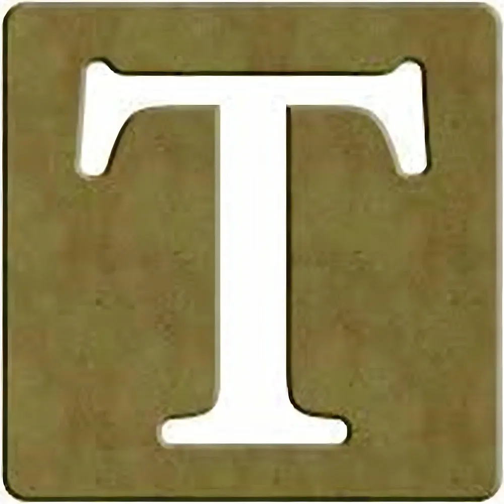 Gomille T Scrabble Buchstabe - 6cm - 10x10cm - Suche