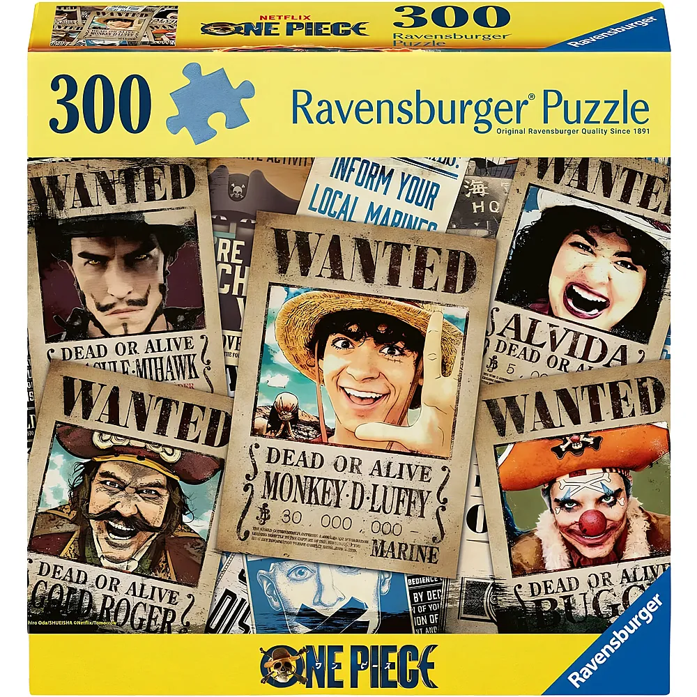 Ravensburger Puzzle One Piece Wanted 300Teile